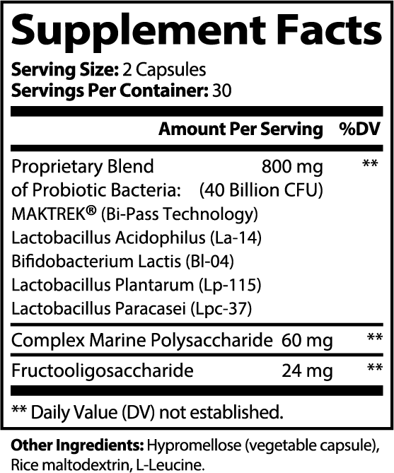 Probiotic-40 Billion with Prebiotics